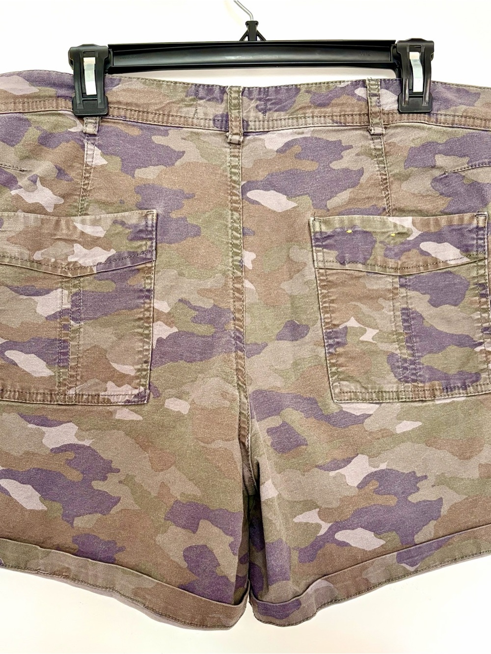 Anthropologie Camo Cargo Utility Shorts, Button Fly. Y2K, Streetwear, Gorpcore - Picture 3 of 10